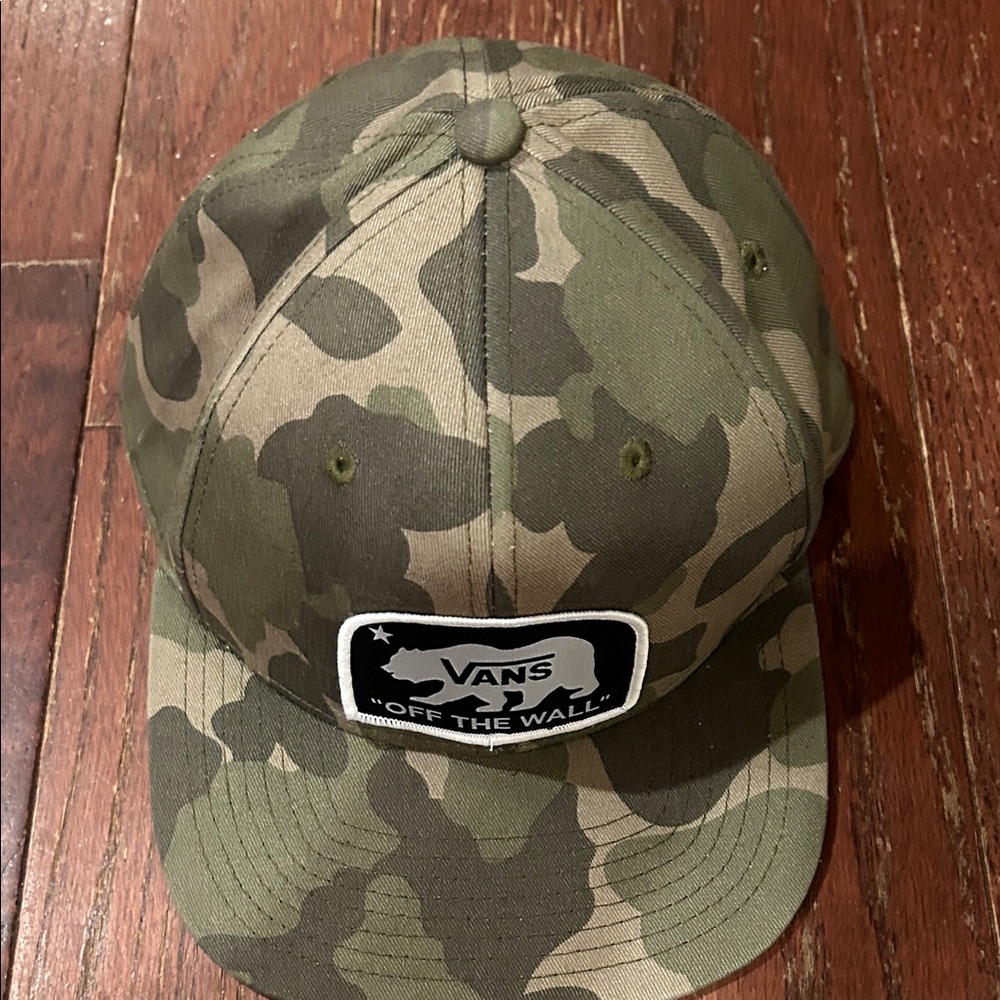 Vans Green Camo Bear Logo Cap - Picture 3 of 9